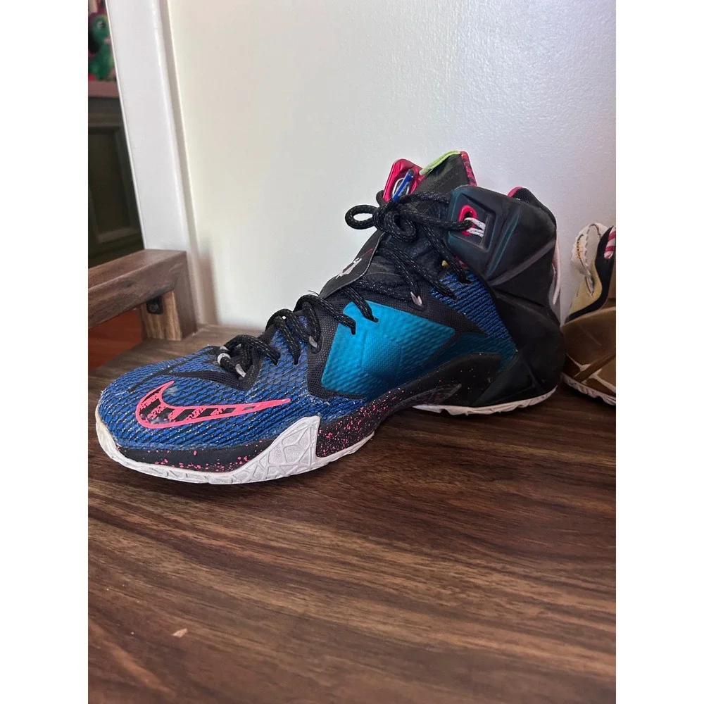 Nike LeBron‎ 12 What The Mens Basketball Shoes Multi Color 812511-409 Size 10.5